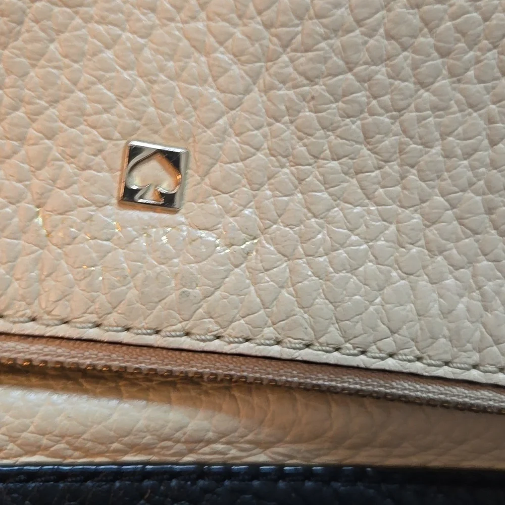 Black and Cream Leather Bag